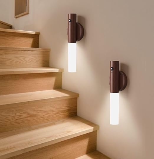 Lámpara Inteligente Aura Wood™ | Sensor de Movimiento y Diseño Nórdico